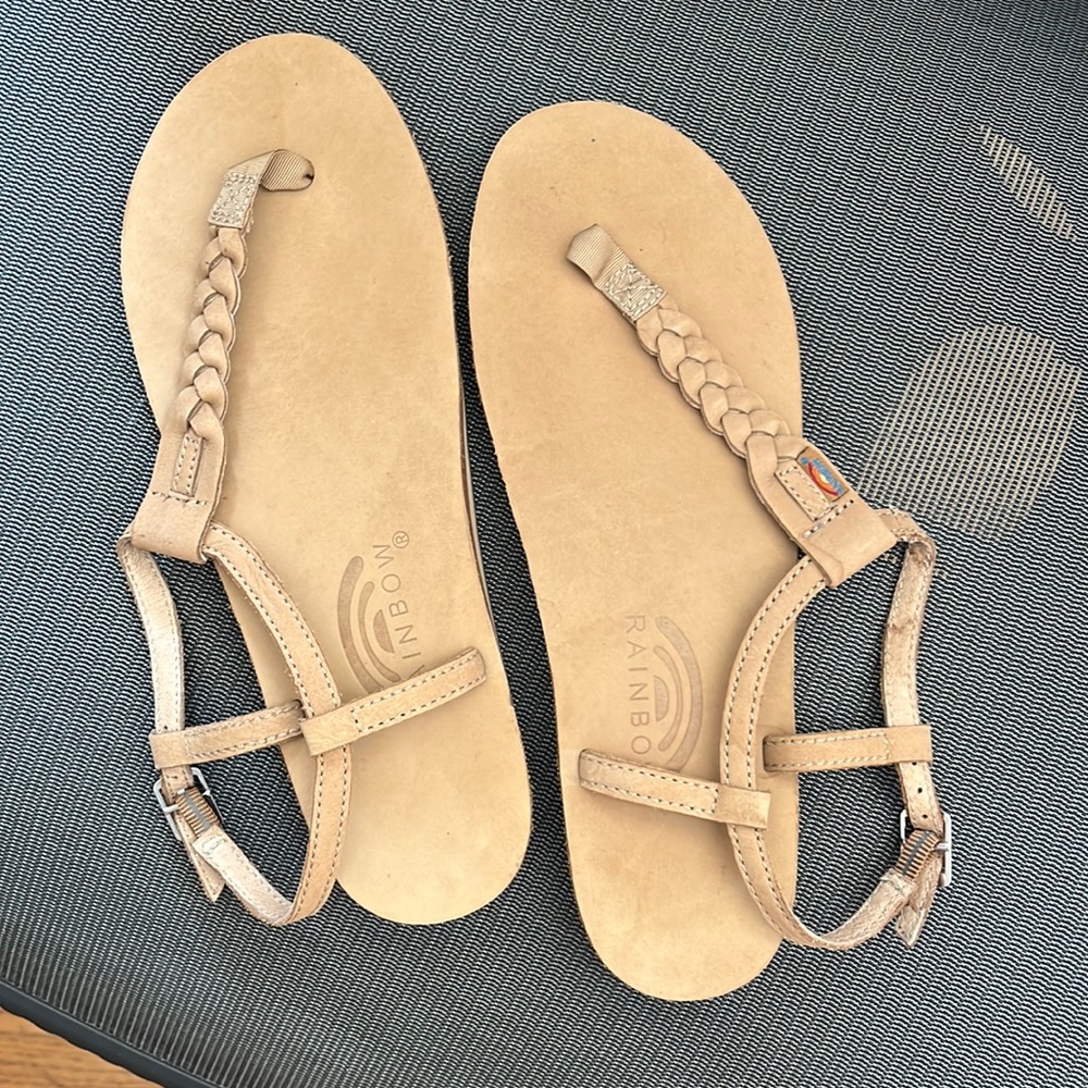 Rainbow gladiator sandals